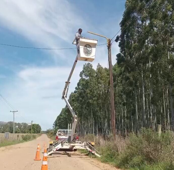 Nuevas luminarias LED en Humaitá